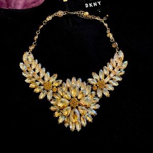 Golden statement necklace